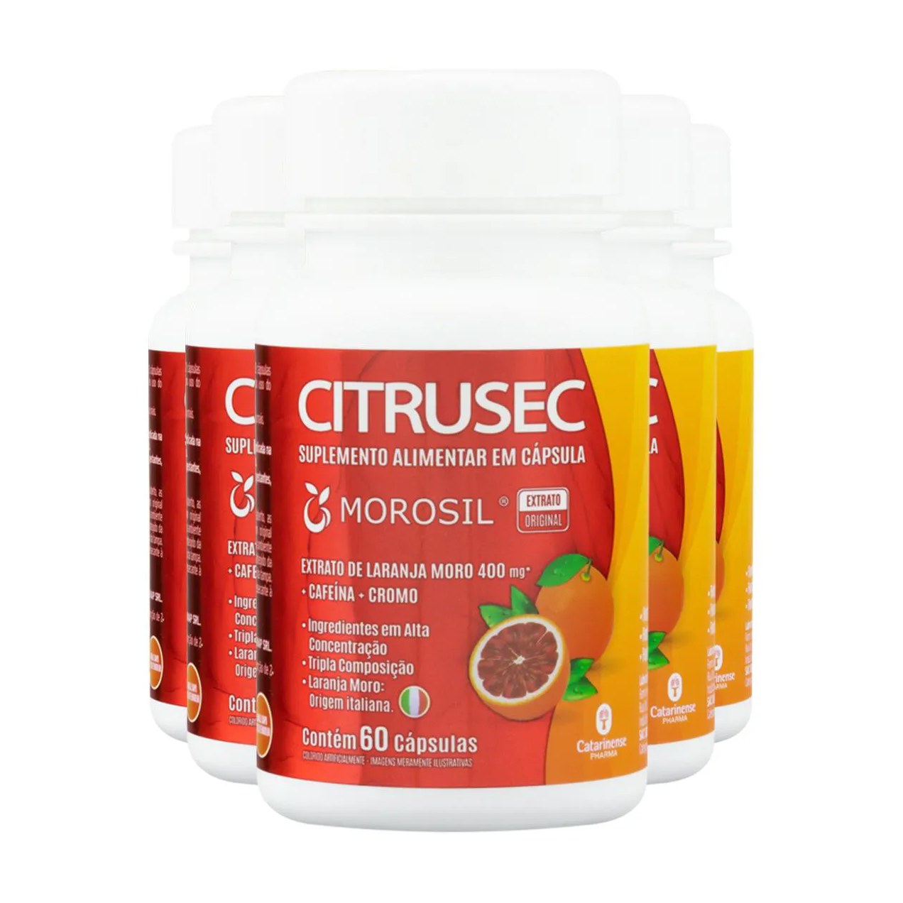 Kit 5 Citrusec Catarinense 60 Cápsulas