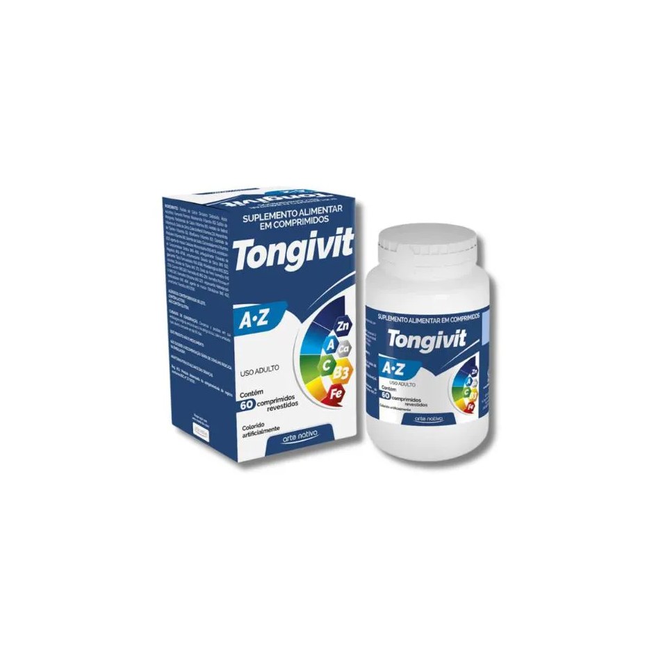 Suplemento Alimentar Polivitamínico de a a Z Vitamina Tongivit 60 Comprimidos
