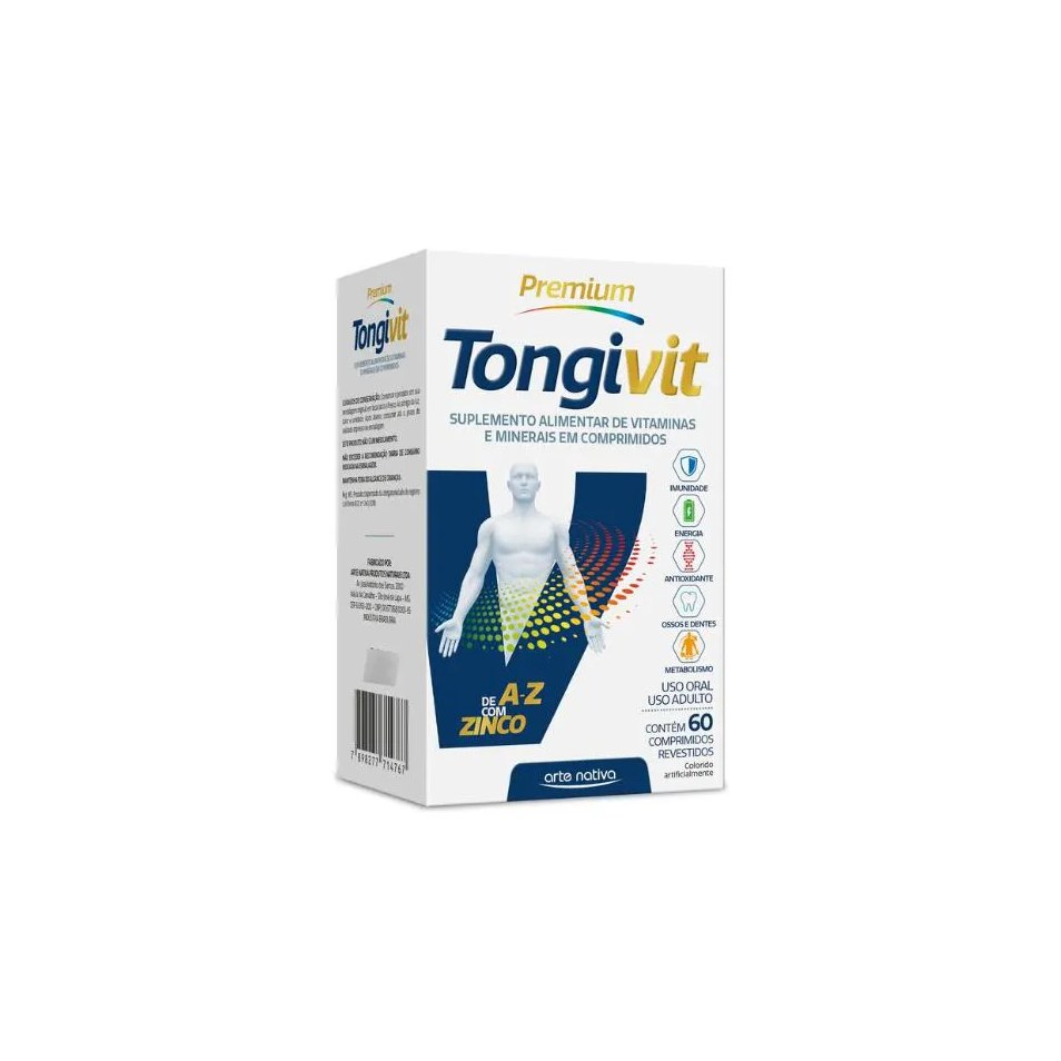 Tongivit Premium Polivitamínicos  Vitaminas e Minerais Essenciais para o Bem-Estar Diário