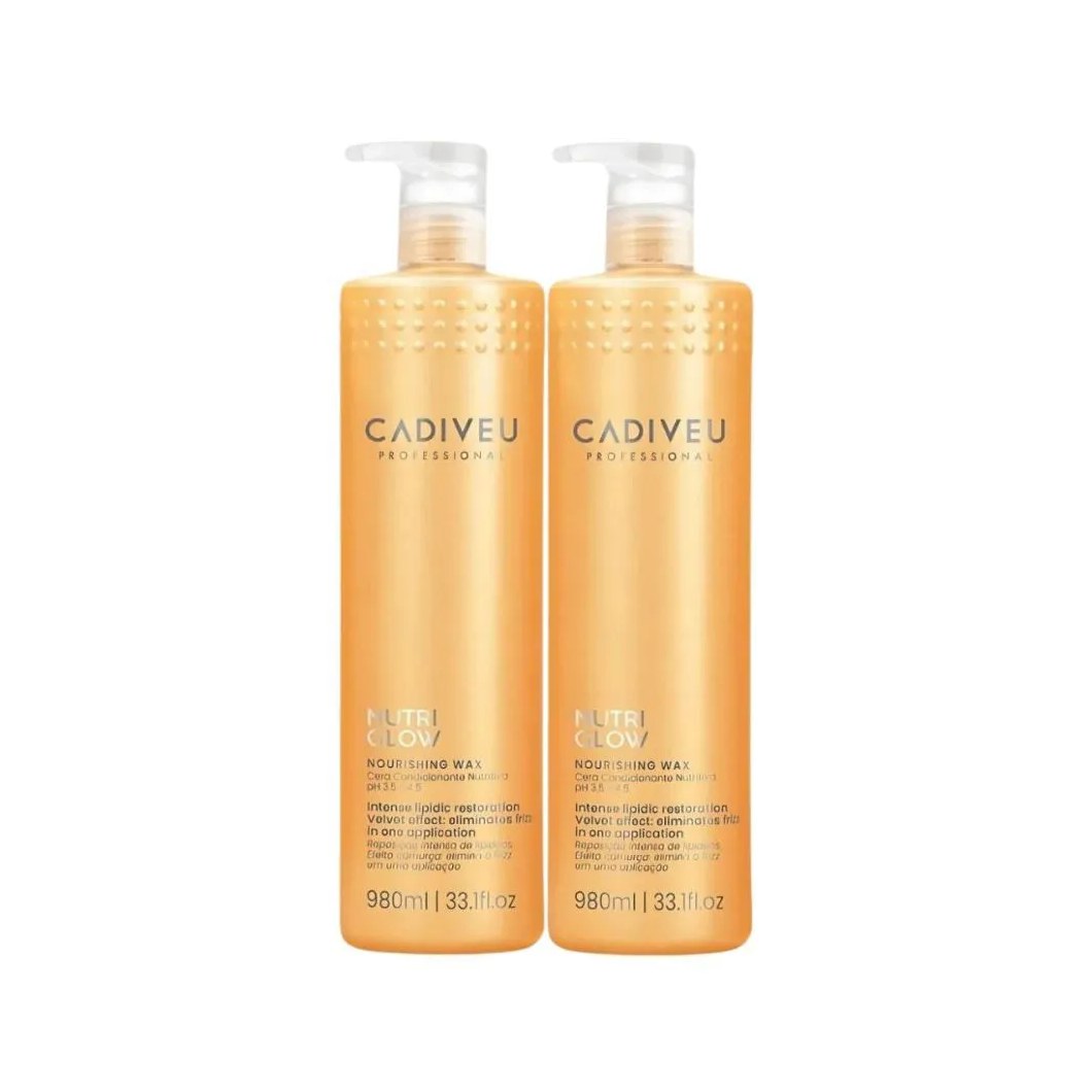Cadiveu Nutri Glow Nourishing Wax Kit 2 Condicionante 980Ml