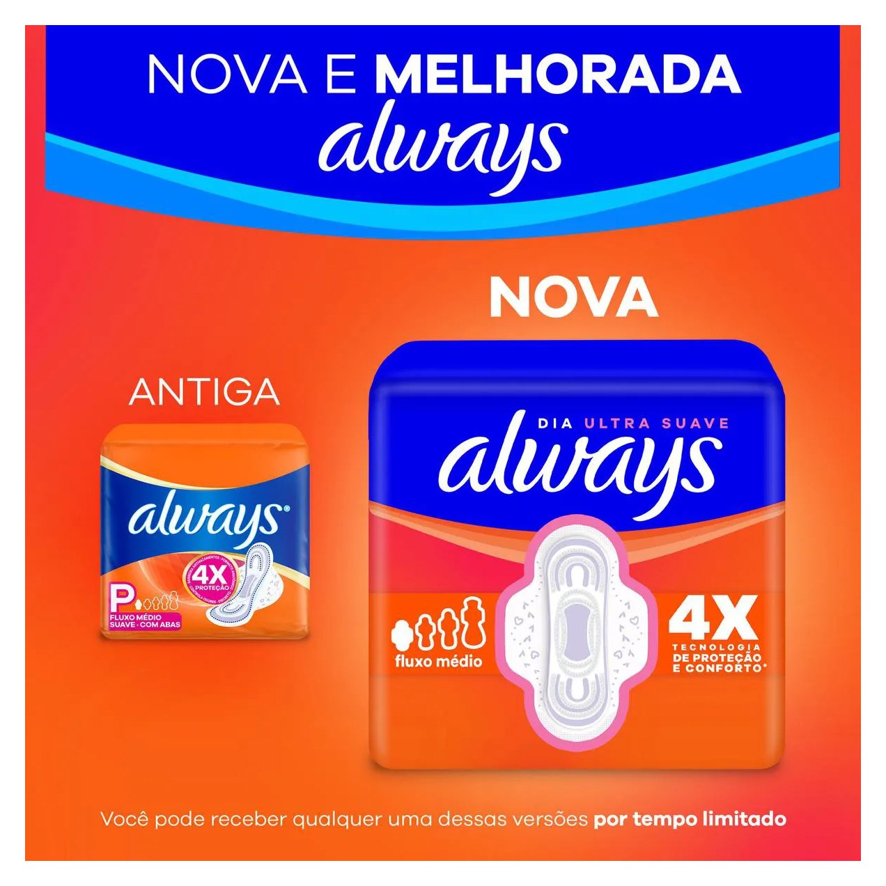 Absorvente Always Dia Ultra Suave com Abas 16 unidades