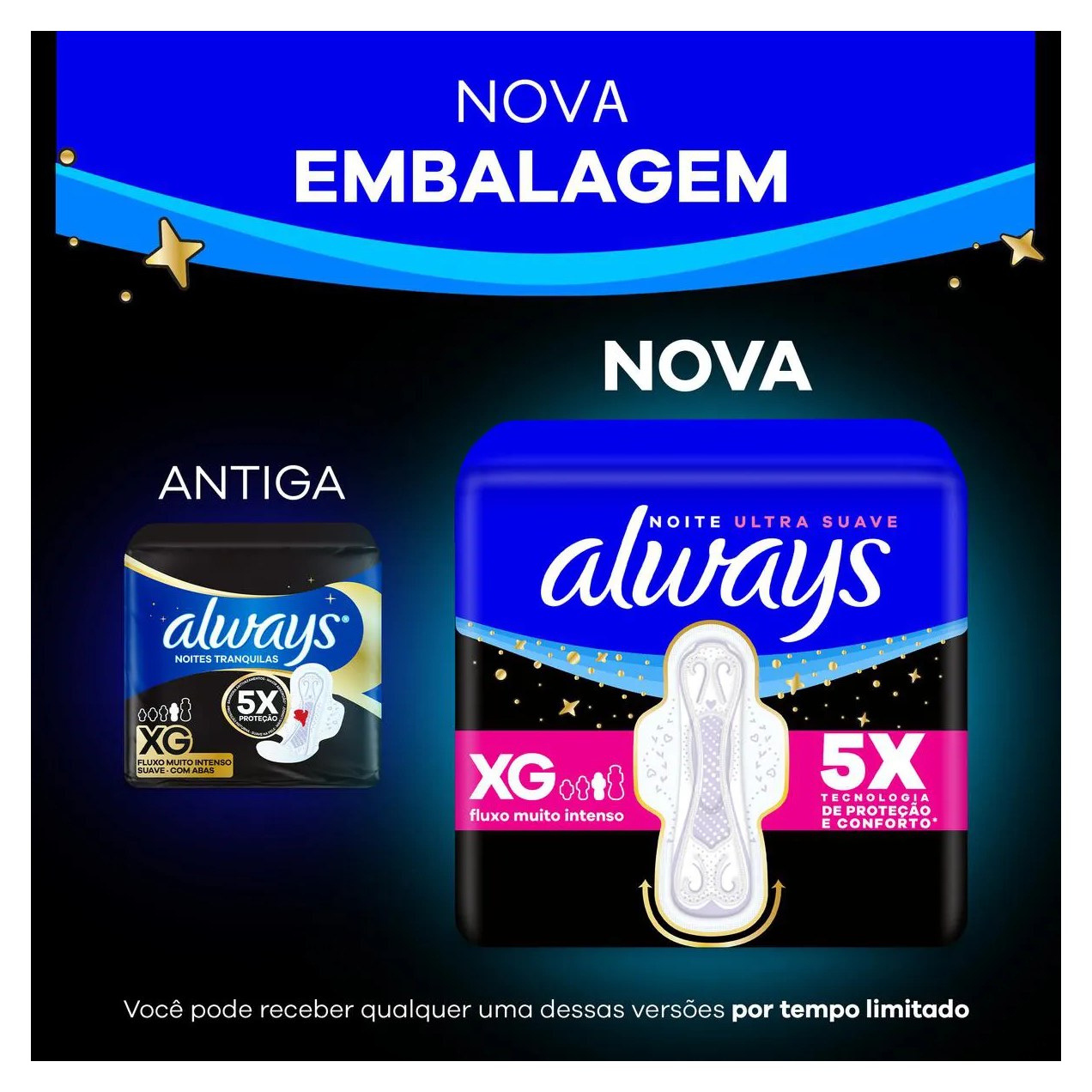 Absorvente Always Noite Ultra Suave com Abas 42 Unidades