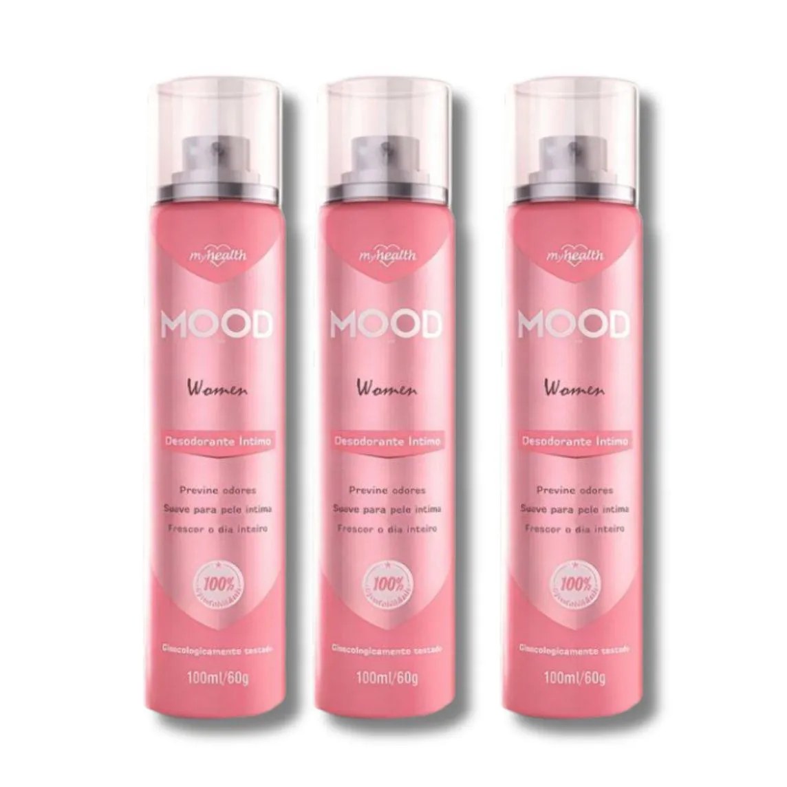 Kit C3 Desodorante Íntimo My Health Conforto Diário 100Ml