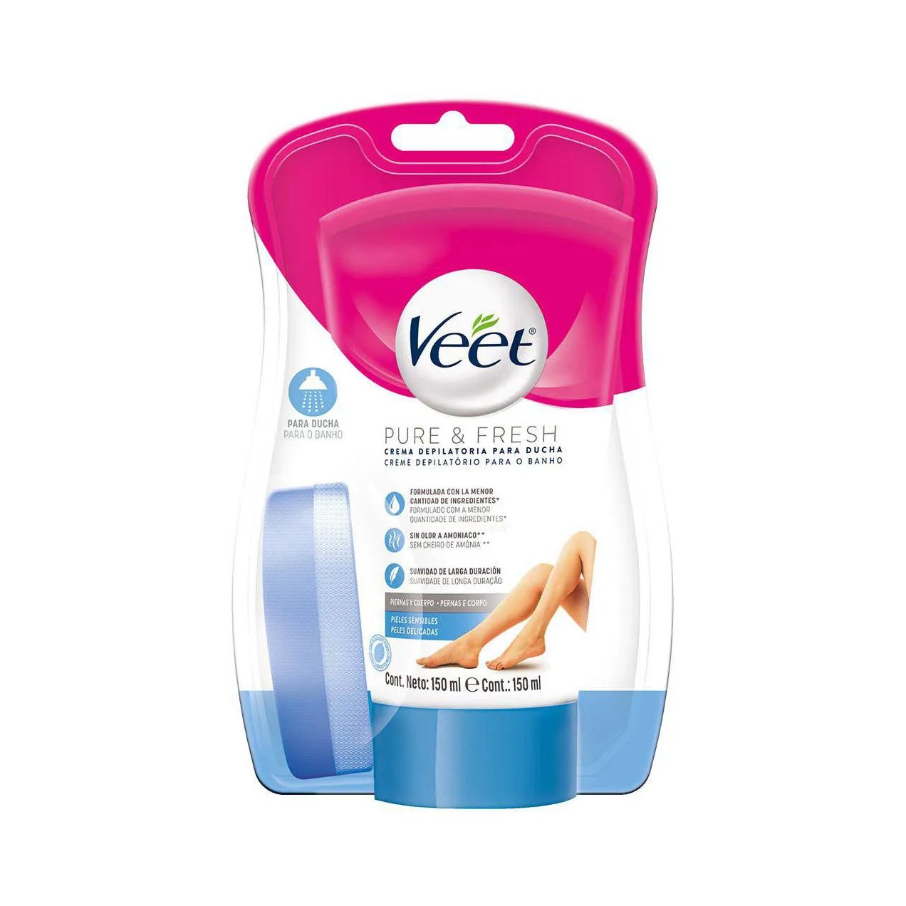 Creme Depilatório para Banho Veet Pure & Fresh 150ml