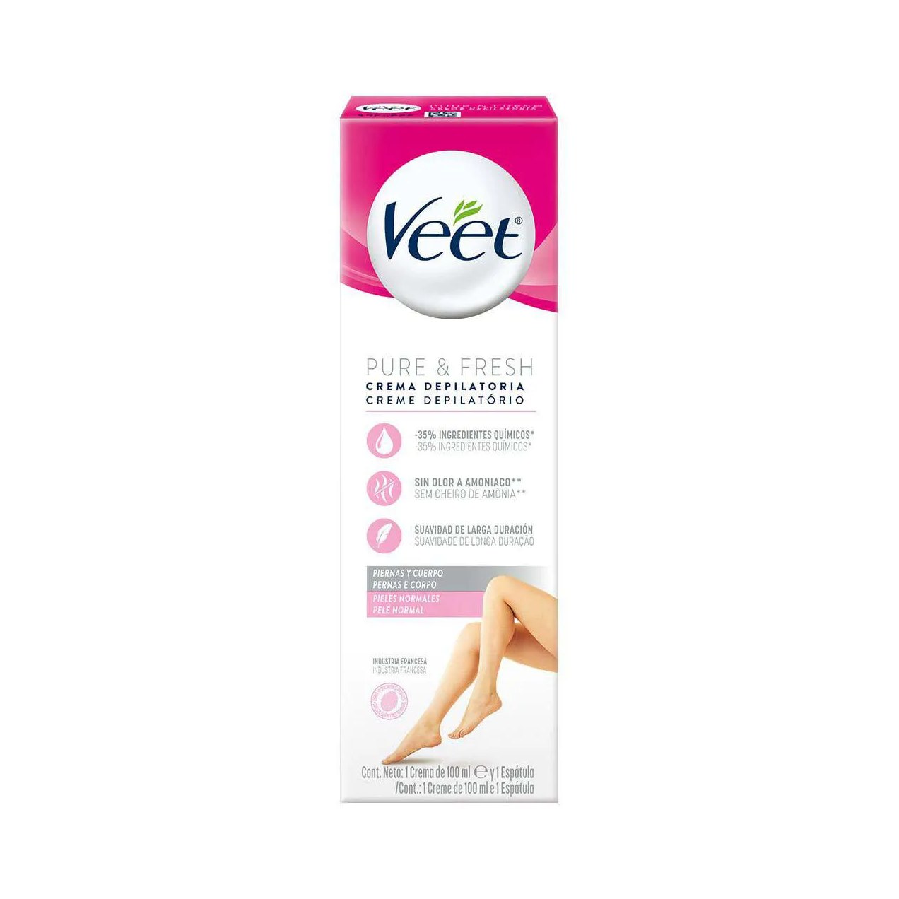 Creme Depilatório Veet Pure & Fresh Pele Normal 100ml