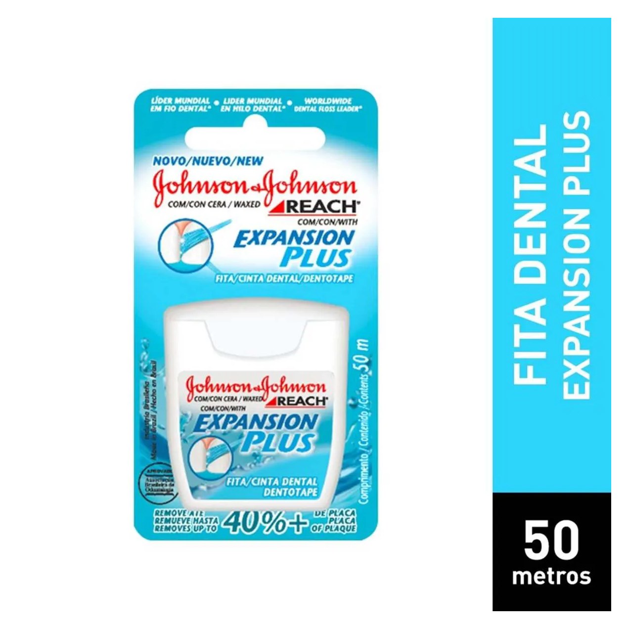 Fita Dental Johnson's Reach Expansion Plus 50 metros