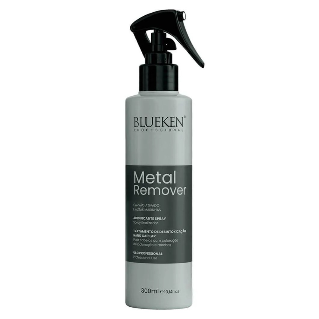 Blueken Metal Remover - Spray Acidificante Carvão Ativado e Algas 300Ml