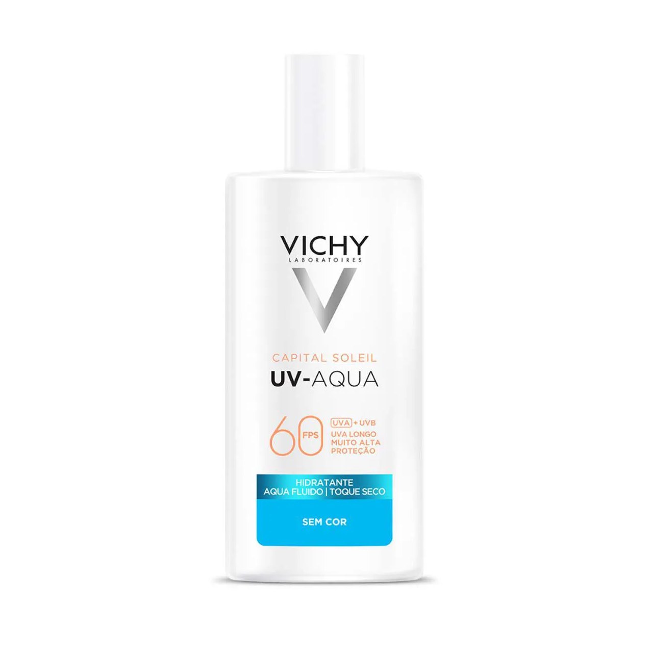 Protetor Solar Facial Vichy UV-Aqua FPS 60 Sem Cor Efeito Matte 40g
