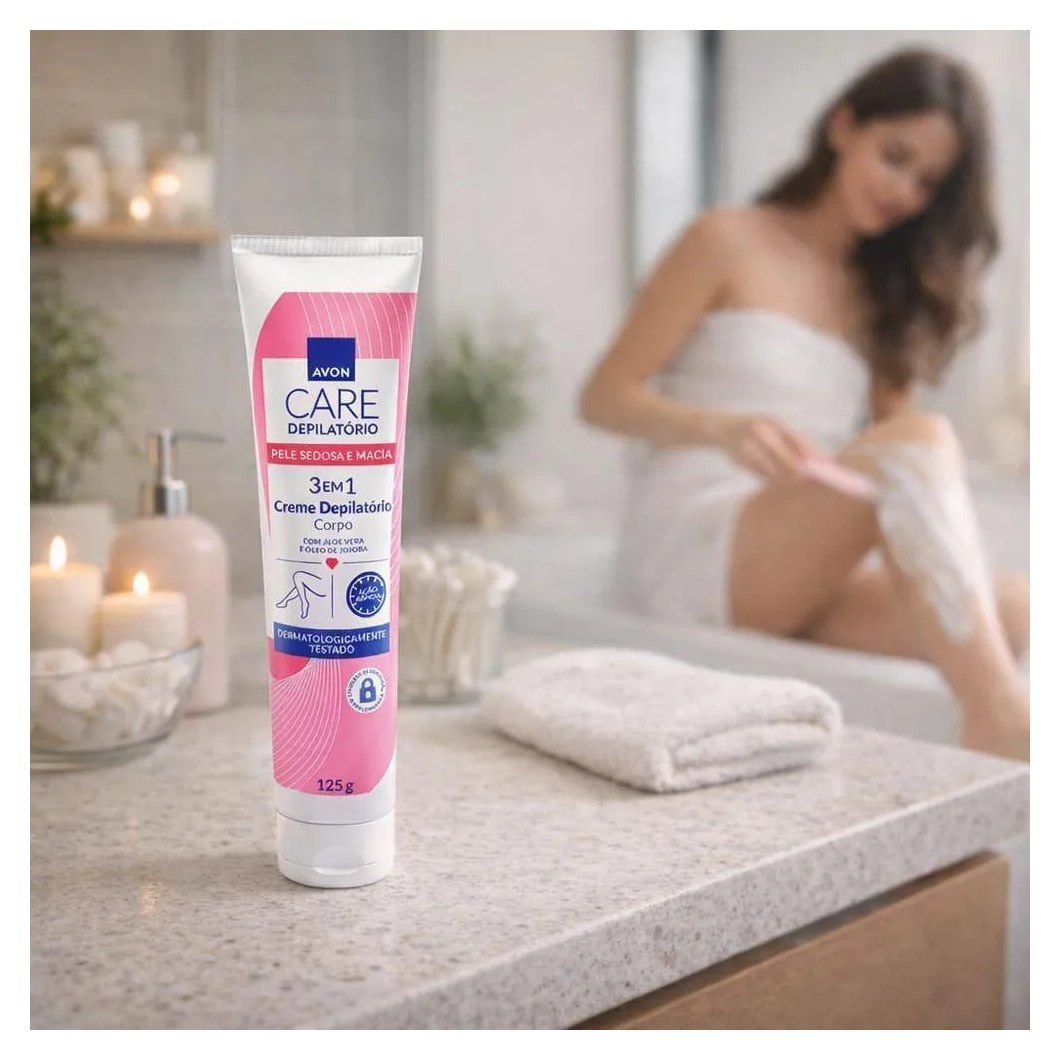 Creme Depilatório para o Corpo Avon Care 125G