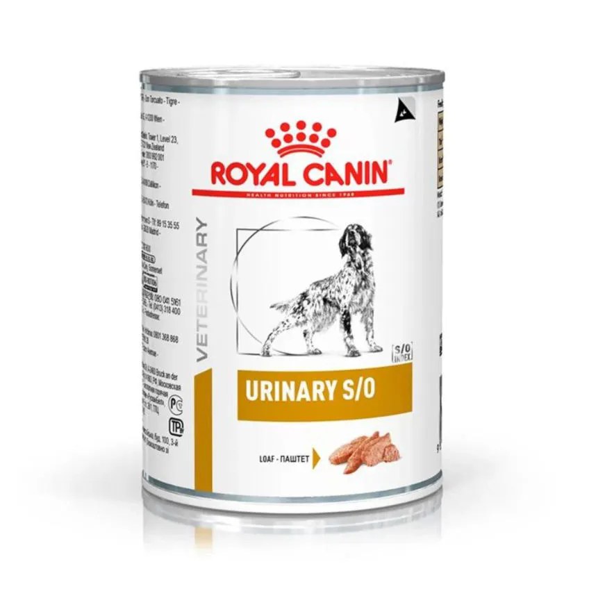 Ração Úmida Lata Royal Canin Dieta Veterinária Urinary S/O para Cães com Doenças Urinárias