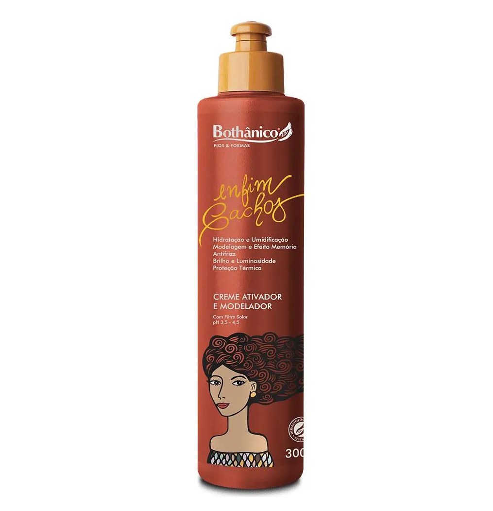 Creme Ativador e Modelador Enfim Cachos 300Ml – Bothânico
