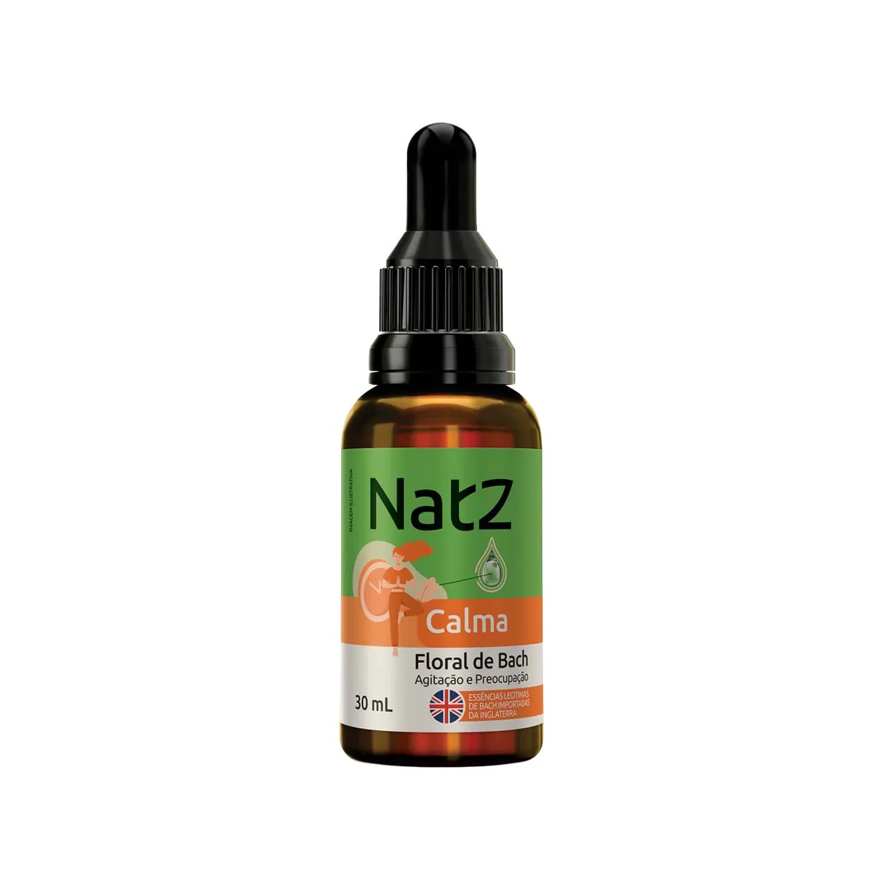 Floral de Bach Natz Calma para Agitação e Preocupação 30ml