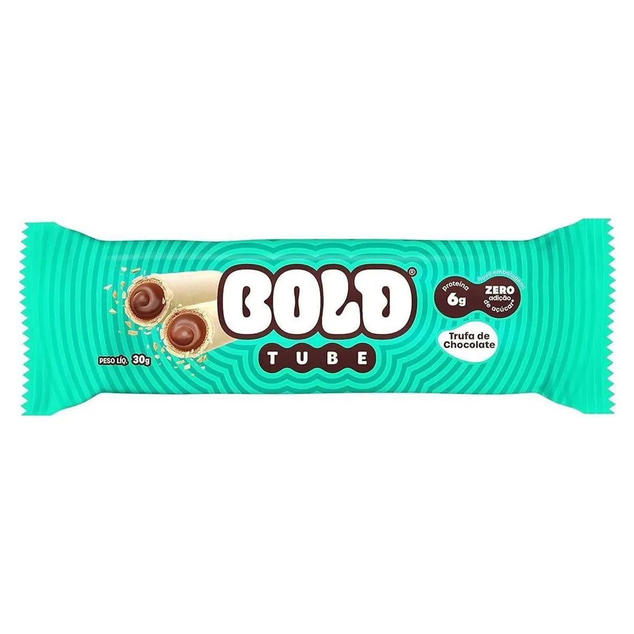 Barra de Proteina Tube - 1 Unidade 40G Trufa de Chocolate - Bold