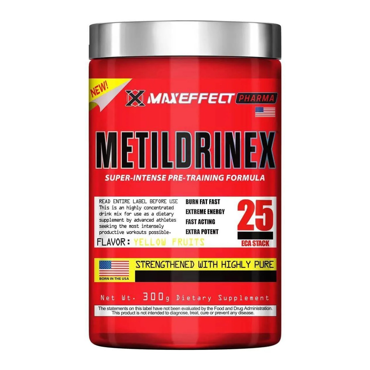 Metildrinex - 300G Yellow Fruits - Arnold Nutrition