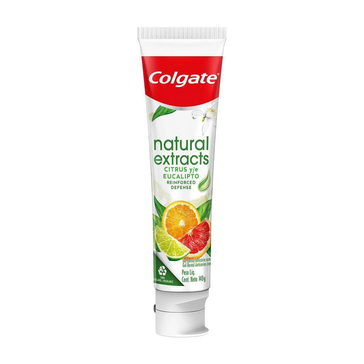 Creme Dental Colgate Natural Extracts Defesa Reforçada Citrus e Eucalipto 140g