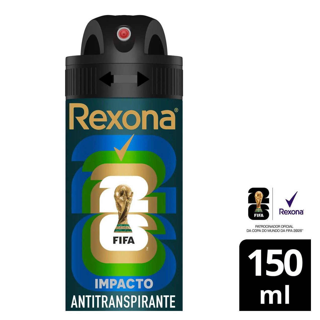 Desodorante Antitranspirante Aerosol Rexona Men Impacto 72h 150ml