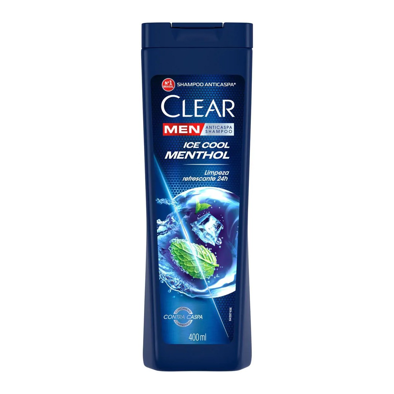 Shampoo Anticaspa Clear Men Ice Cool Menthol 400ml
