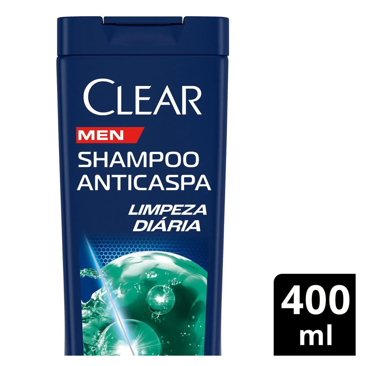 Shampoo Anticaspa Clear Men Limpeza Diária 2 em 1 400ml
