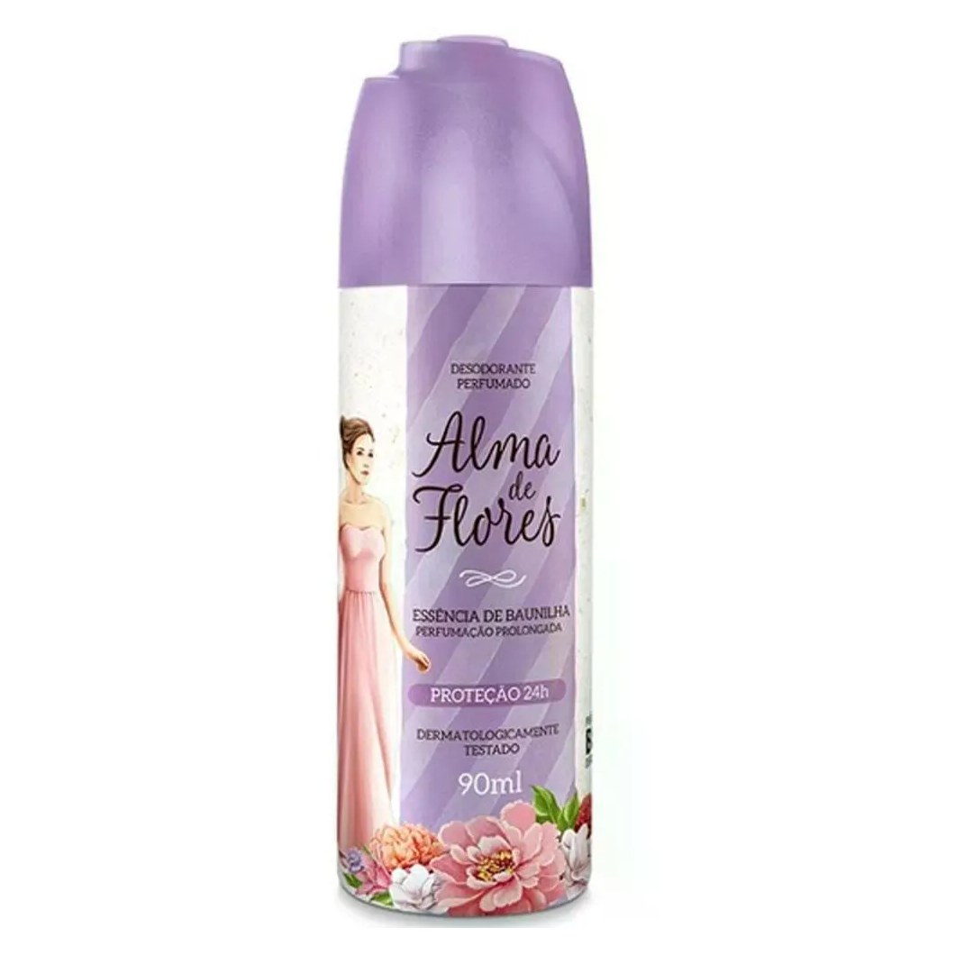 Desodorante  Alma de Flores Essencia de Baunilha Spray 90Ml