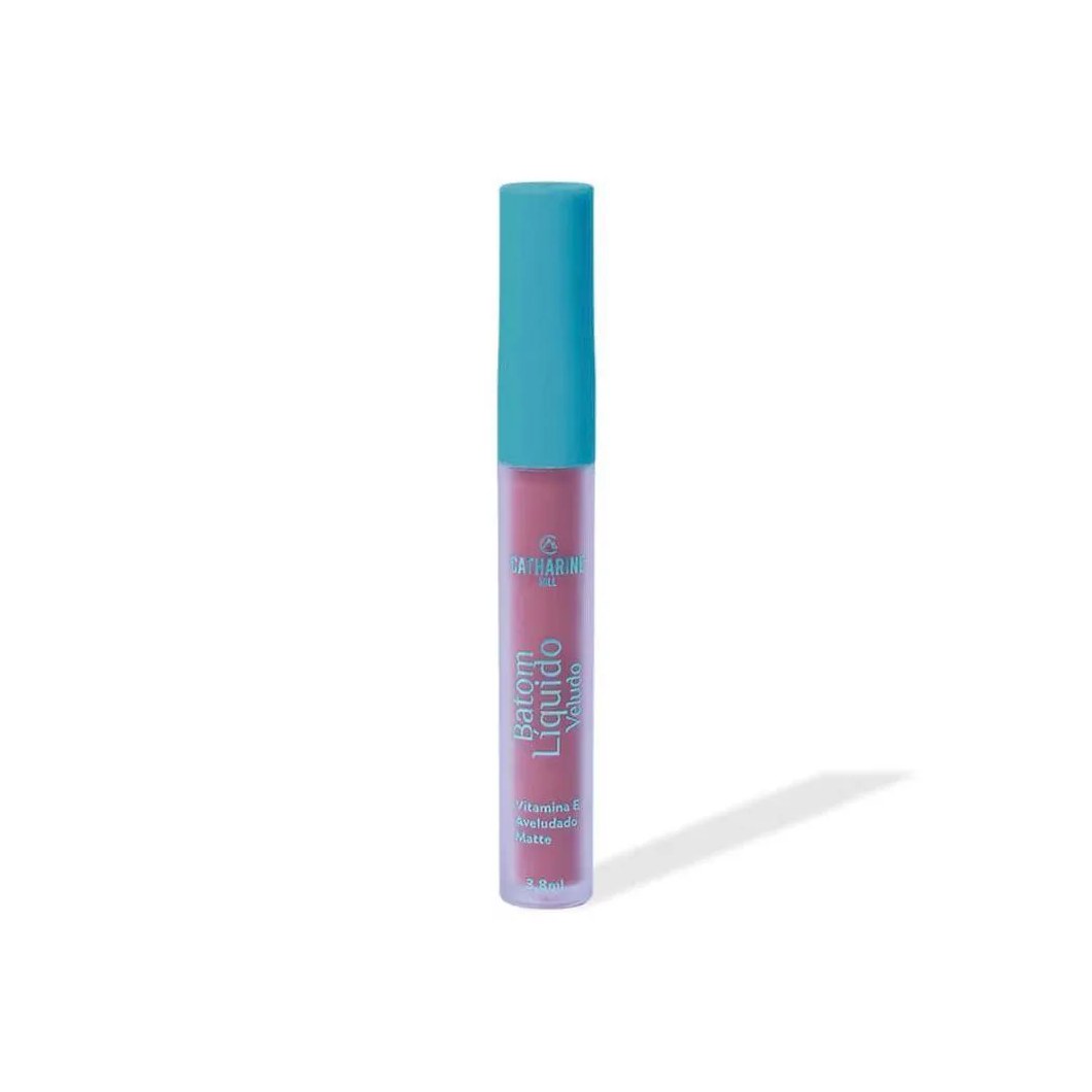 Batom Líquido Veludo Macaron Matte de Longa Duração com Vitamina e Catharine Hill