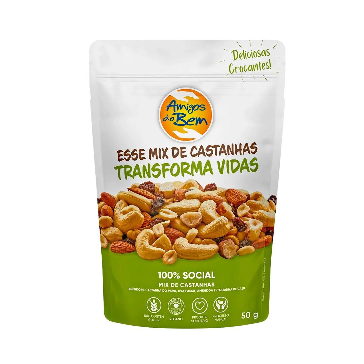 Mix de Castanhas Amigos do Bem Sachê 50g
