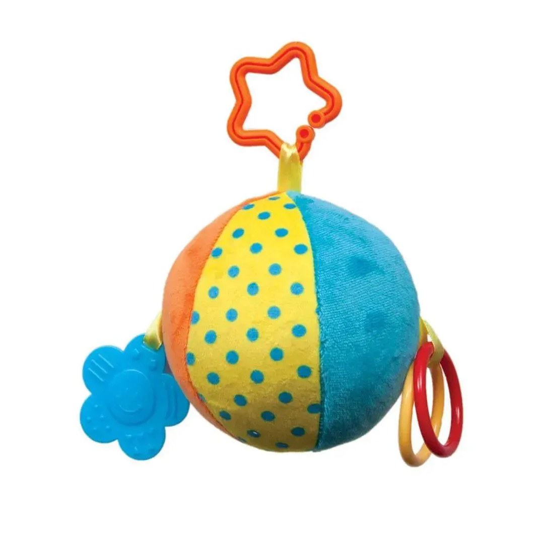 Bola Plush  Mordedor Azul +3 Meses Buba