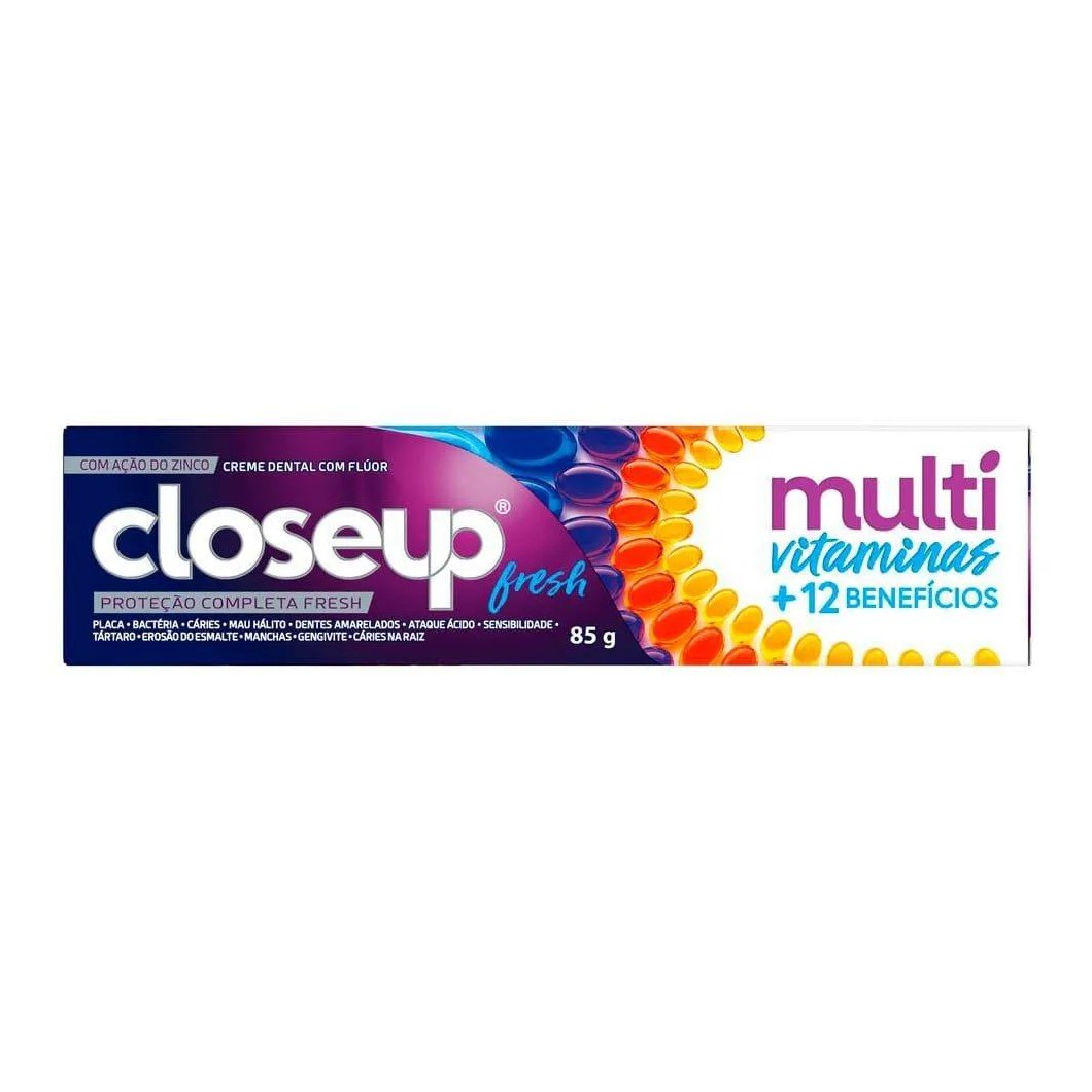 Creme Dental Close-Up Multivitaminas Fresh 85G