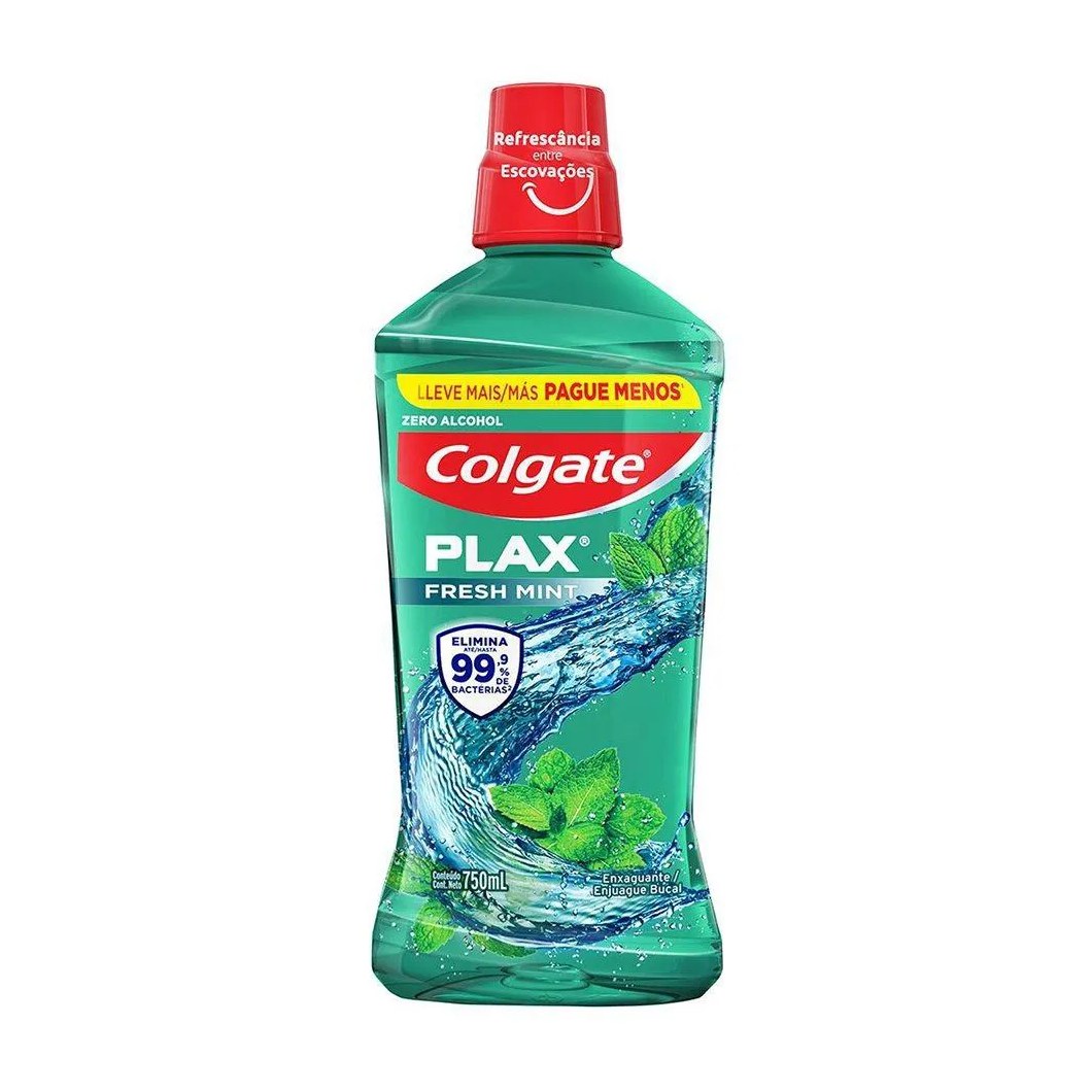 Enxaguatório Bucal Colgate Plax Fresh Mint 750Ml