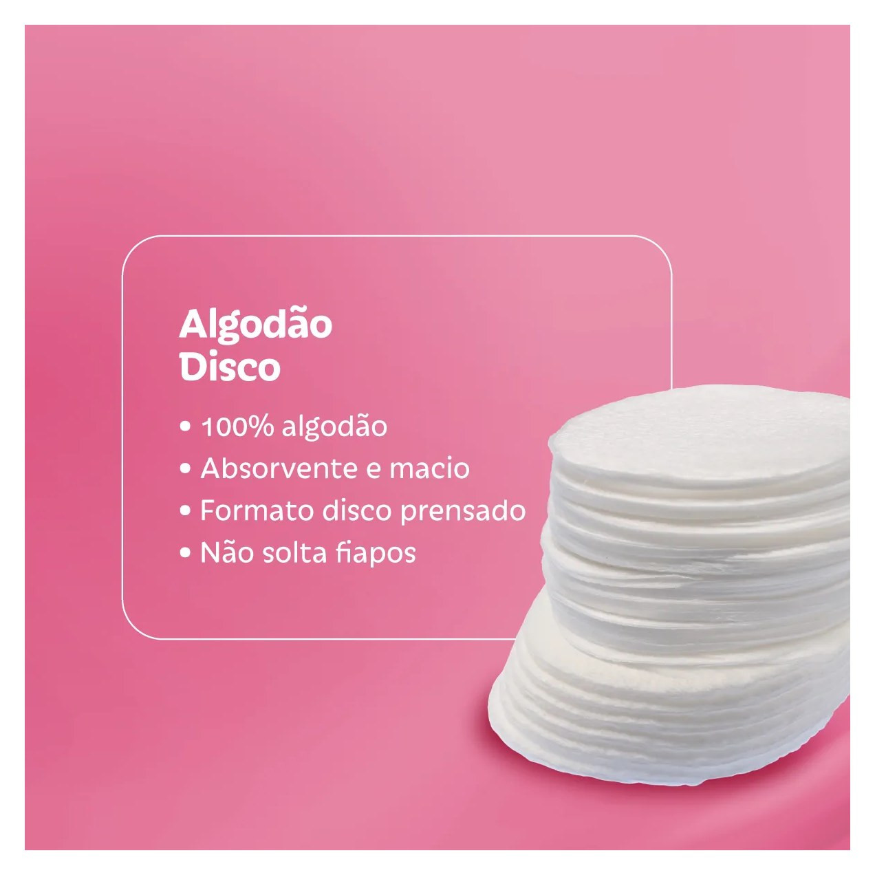 Algodão Disco Needs Beauty 50 Unidades