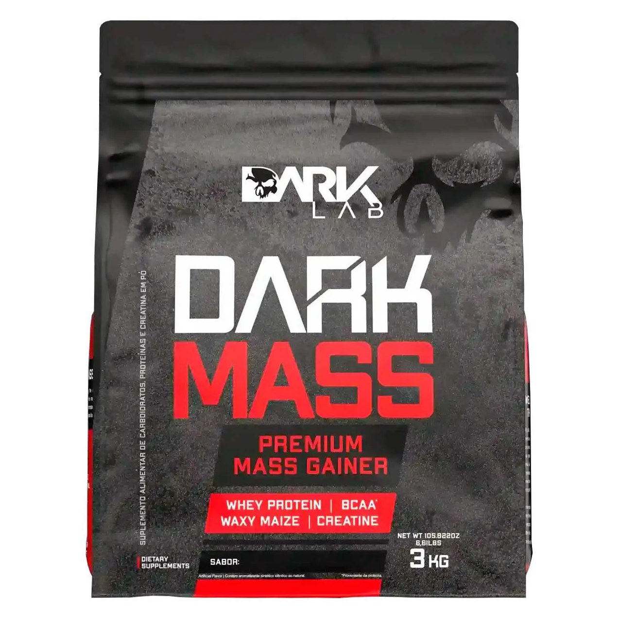 Hipercalorico Dark Mass 3Kg Dark Lab Sabor Chocolate