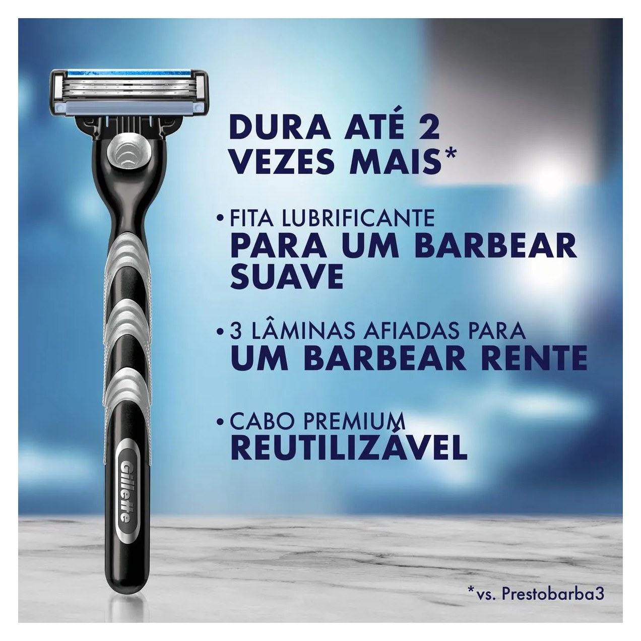 Carga para Aparelho de Barbear Gillette Mach3 com 8 unidades