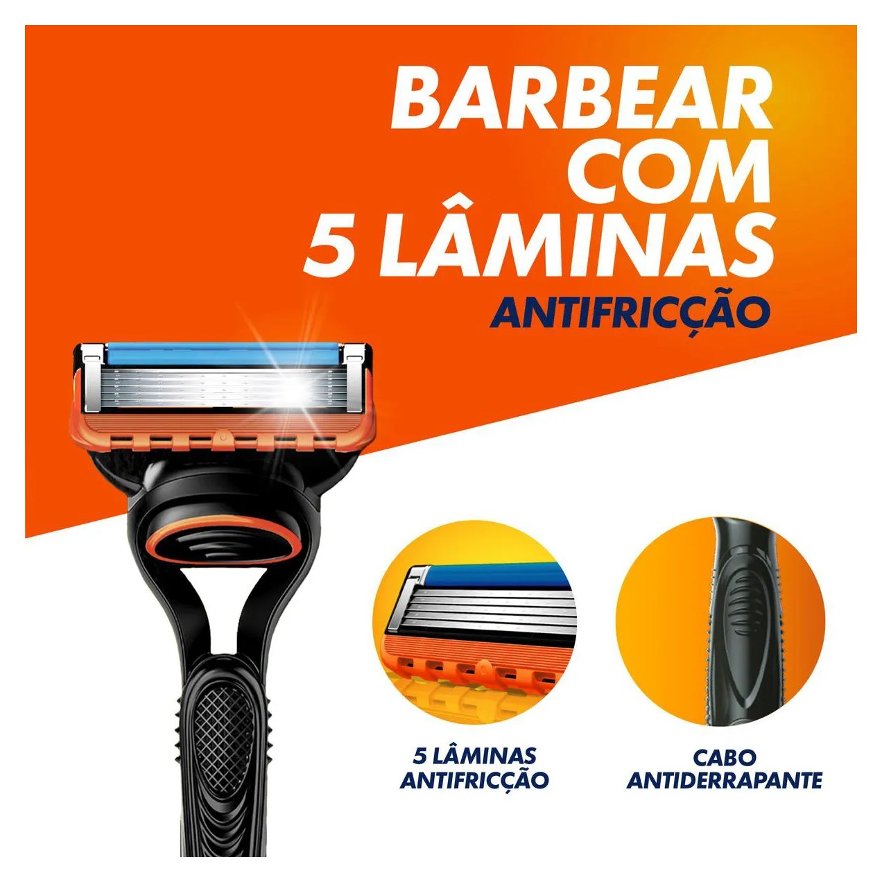 Carga para Aparelho de Barbear Gillette Fusion 5 - 4 unidades