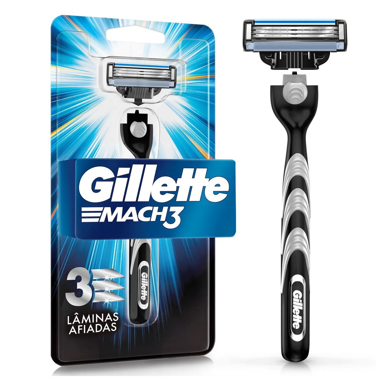 Aparelho de Barbear Gillette Mach3 com 1 Unidade