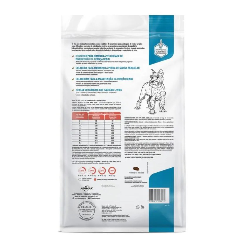 Ração Fórmula Natural Vet Care Renal para Cães Adultos 2 Kg