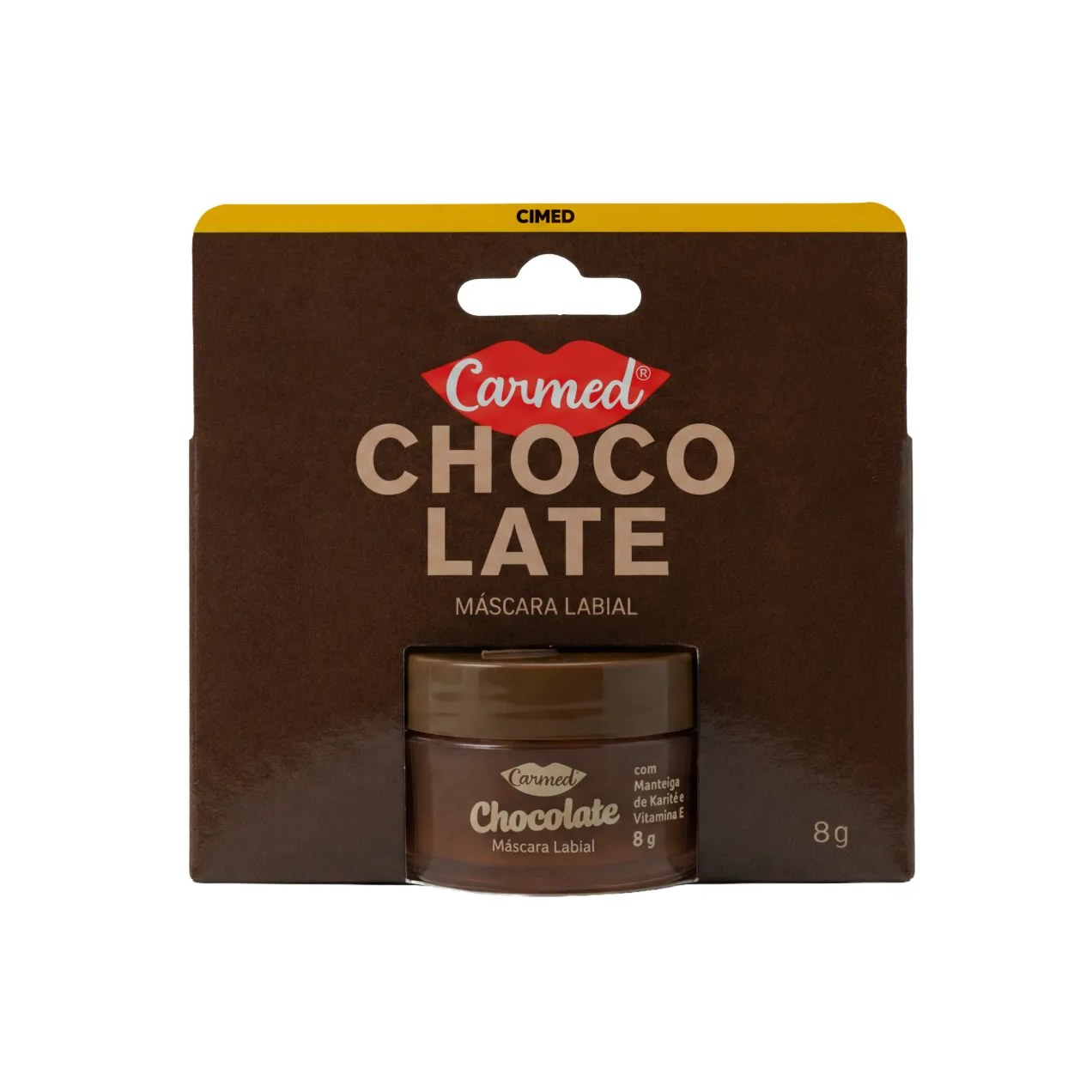 Máscara Labial Noturna Carmed Chocolate 8g