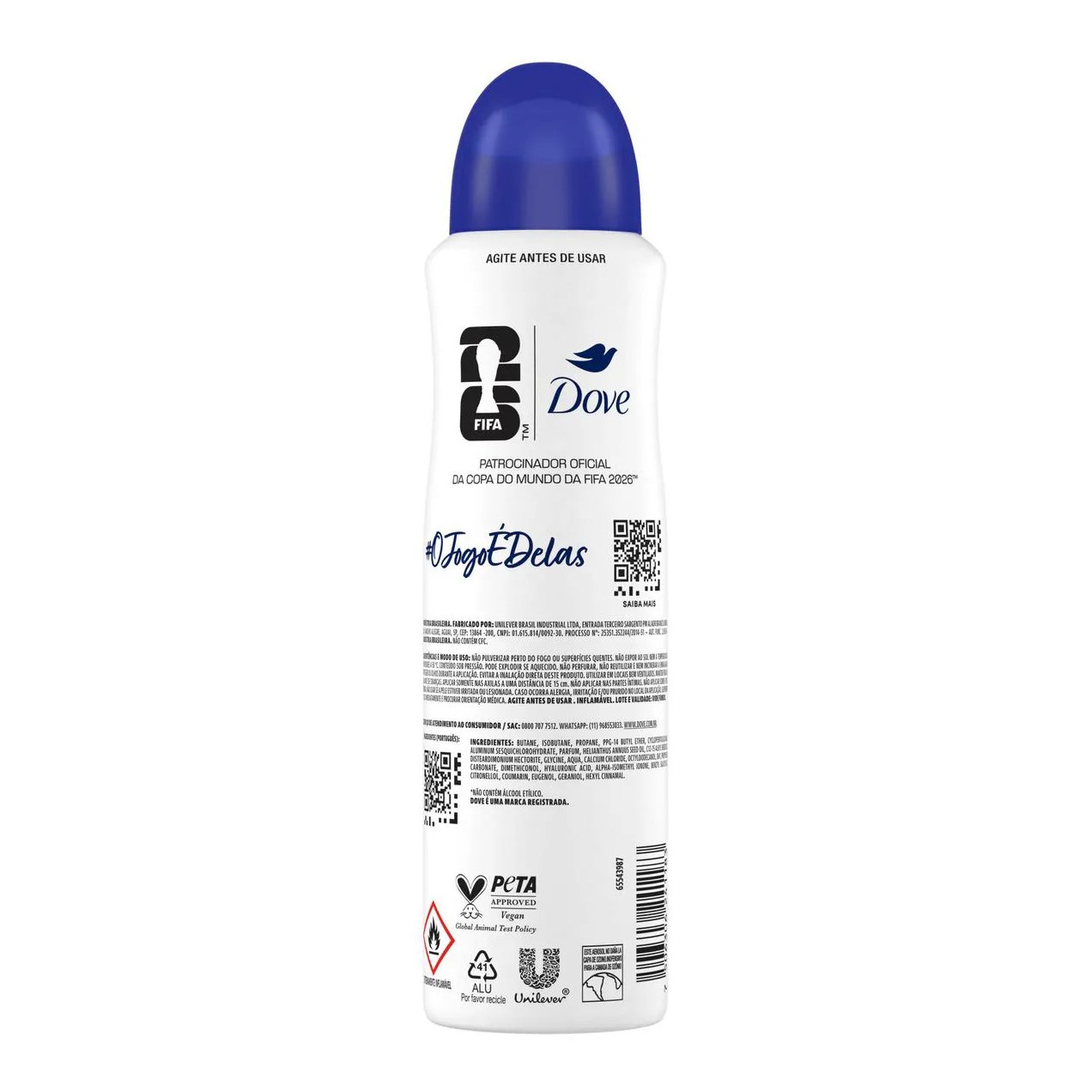 Desodorante Antitranspirante Aerosol Dove Original Feminino 72h 150ml