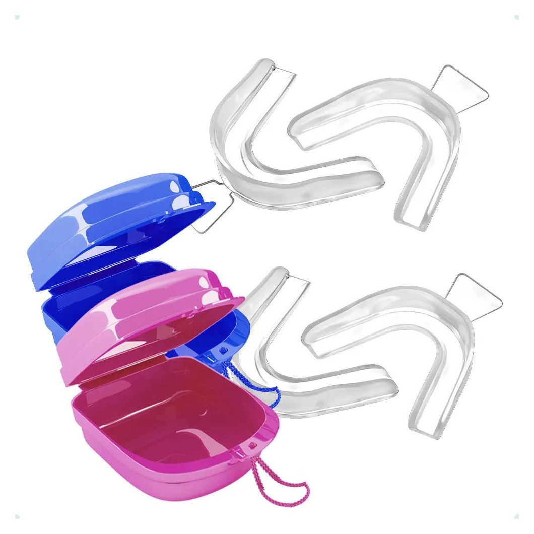 Kit 4 Moldeiras Clareamento Dental Termomoldável + 2 Cases