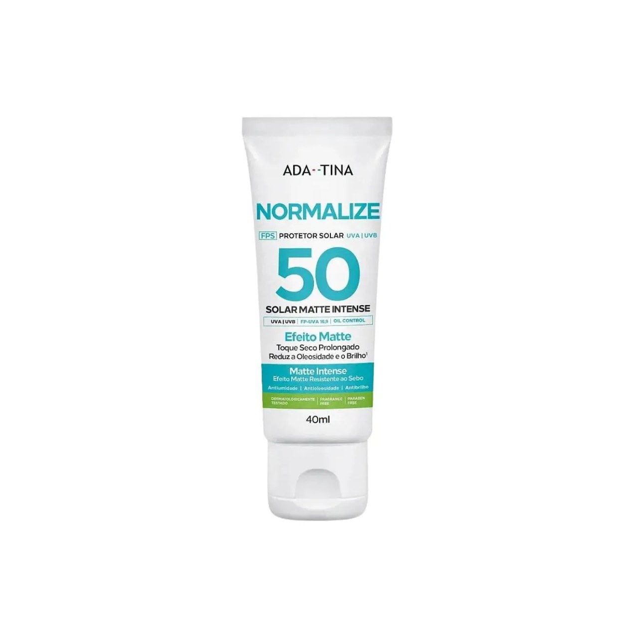 Normalize Protetor Solar Matte Intense Fps50 Ada Tina 40Ml