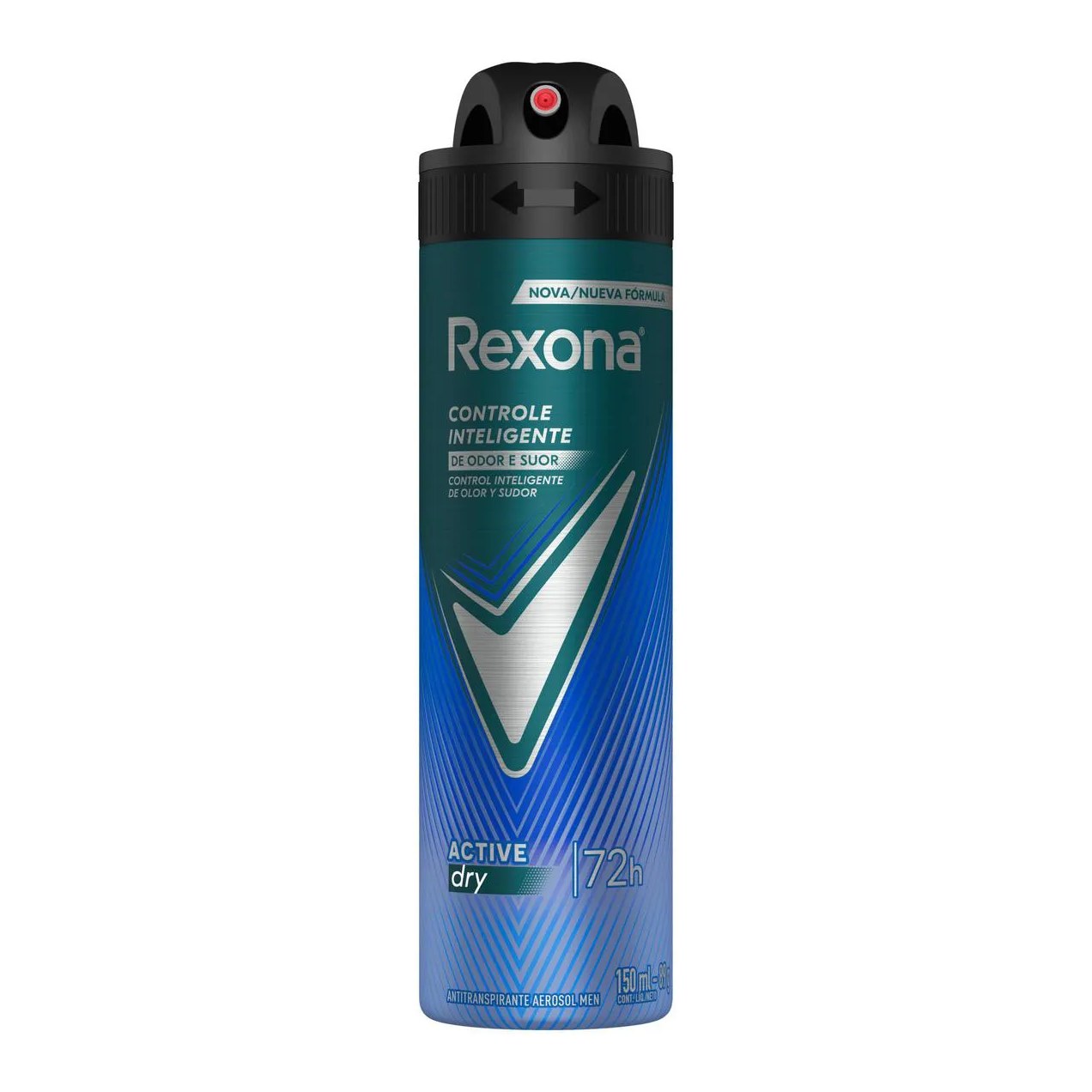 Desodorante Antitranspirante Aerosol Rexona Men Active Dry Masculino 72h 150ml
