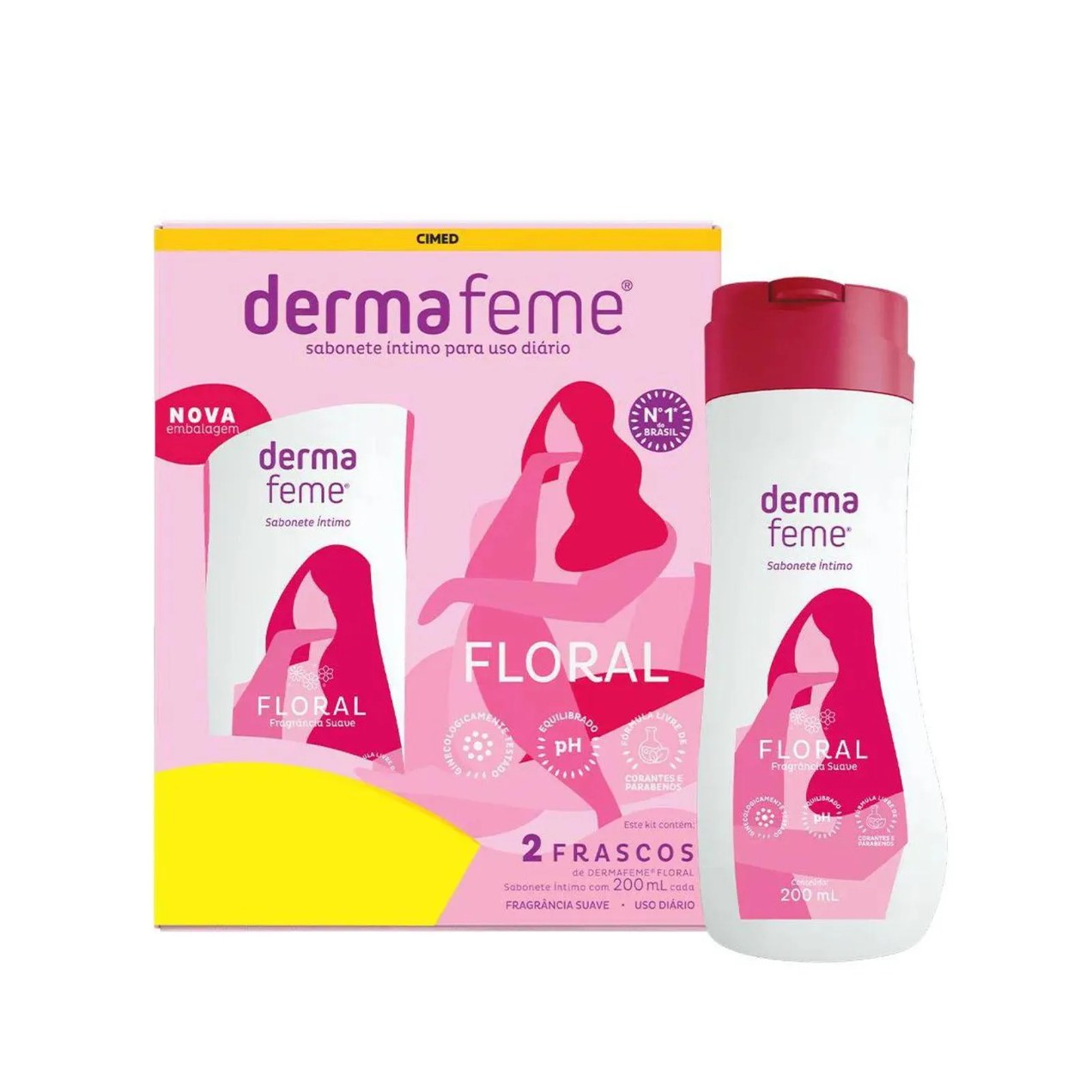 Kit com 2 Sabonetes Íntimo 200ml Cada – Cimed
