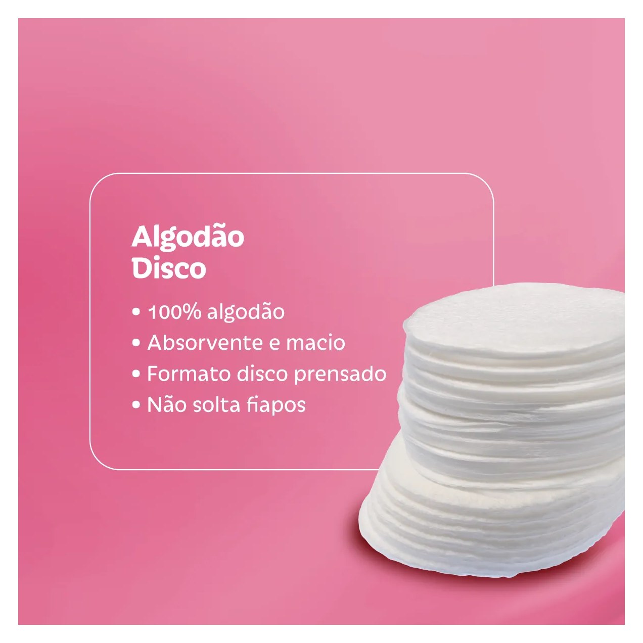 Algodão em Disco Needs Beauty 150 unidades