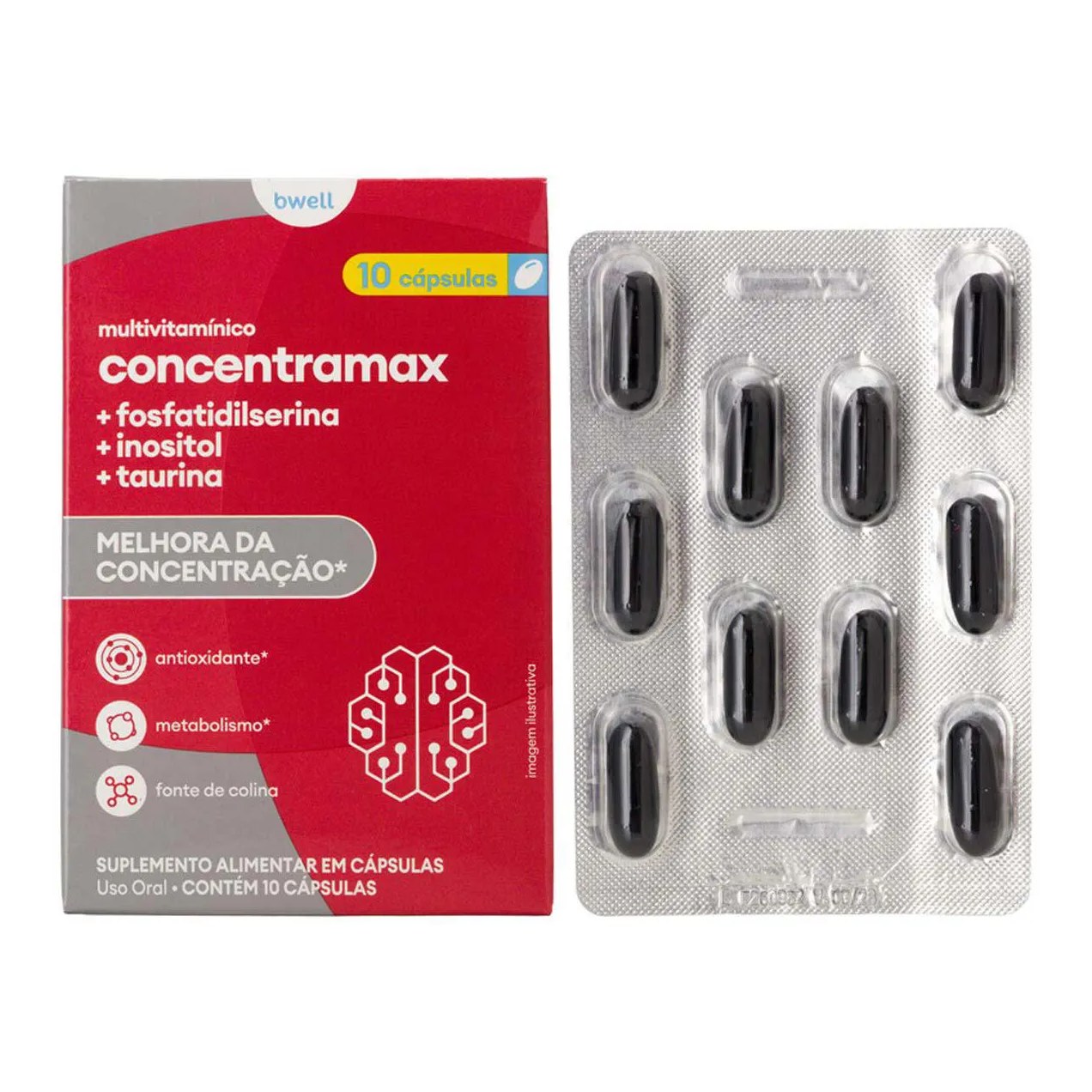 Bwell Multivitamínico Concentramax 10 cápsulas