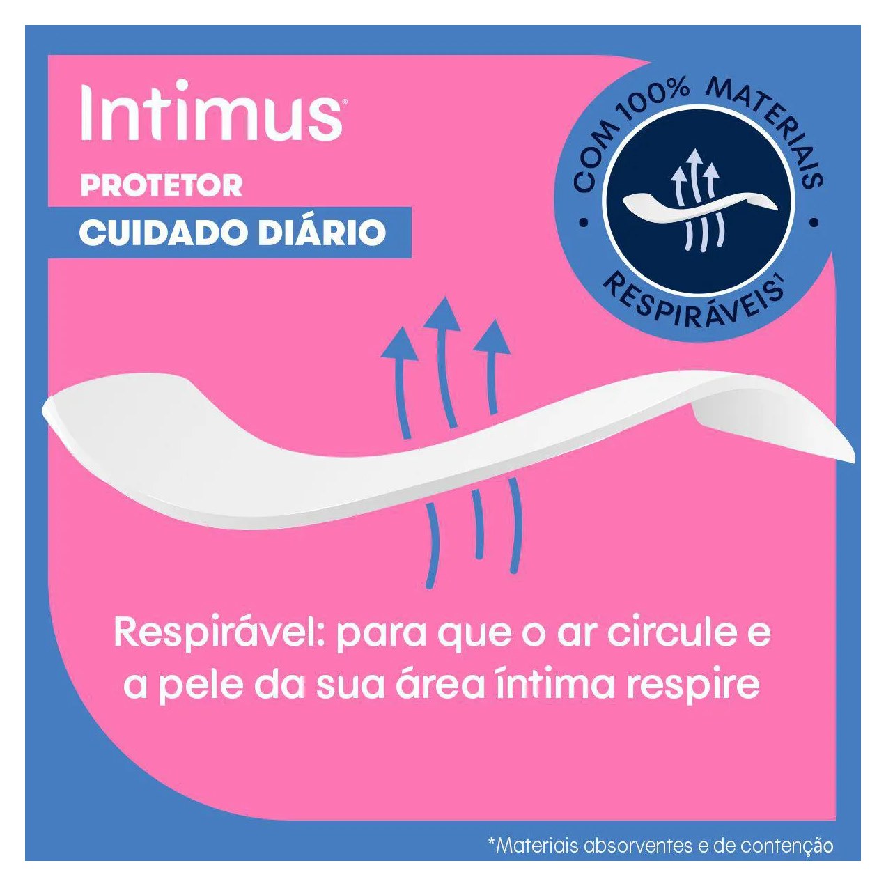 Protetor Diário Intimus Cuidado Diário sem Perfume 40 Unidades