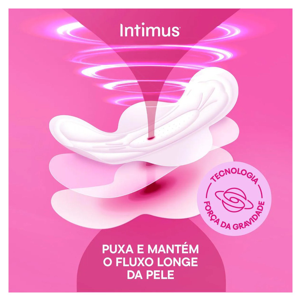 Absorvente Intimus Toda Protegida Cobertura Suave Com Abas com 32 unidades