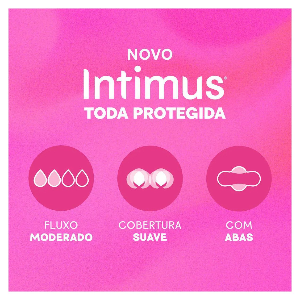 Absorvente Intimus Toda Protegida Cobertura Suave Com Abas com 32 unidades