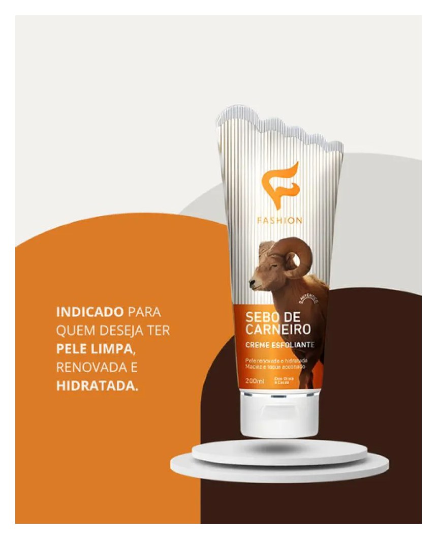 Sebo de Carneiro Creme Esfoliante 200ml Fashion