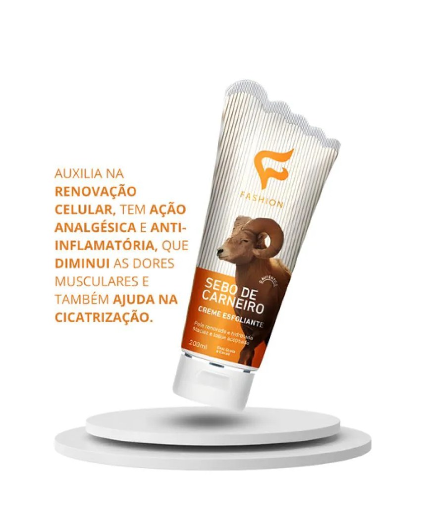 Sebo de Carneiro Creme Esfoliante 200ml Fashion