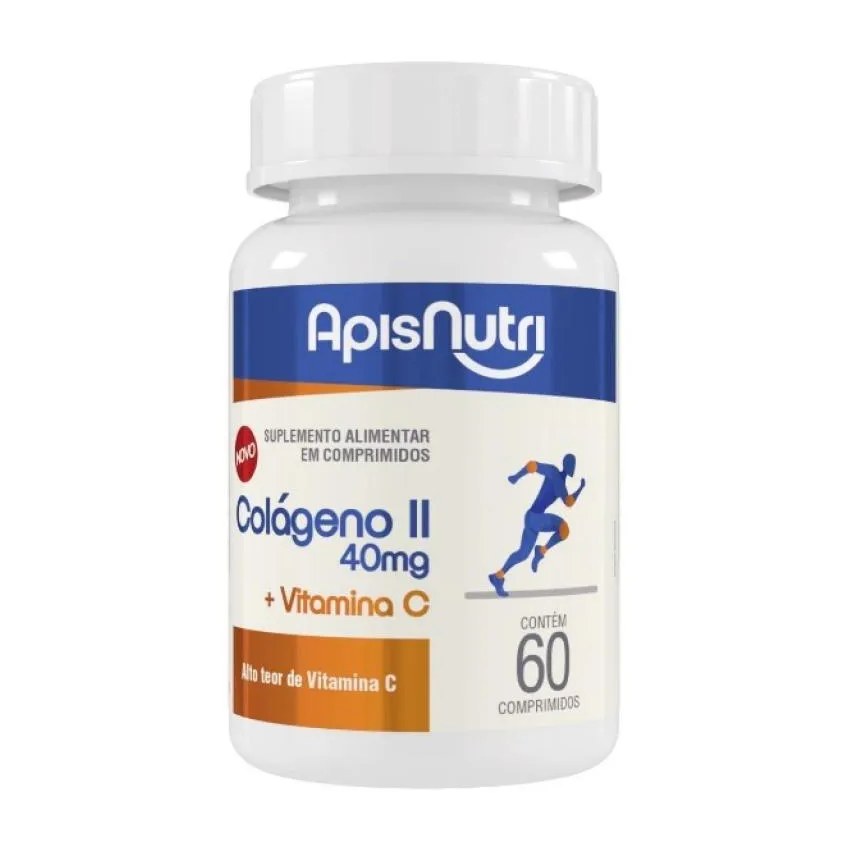 Colágeno Tipo Ii + Vitamina C 500mg (60 Caps) - Padrão: Único