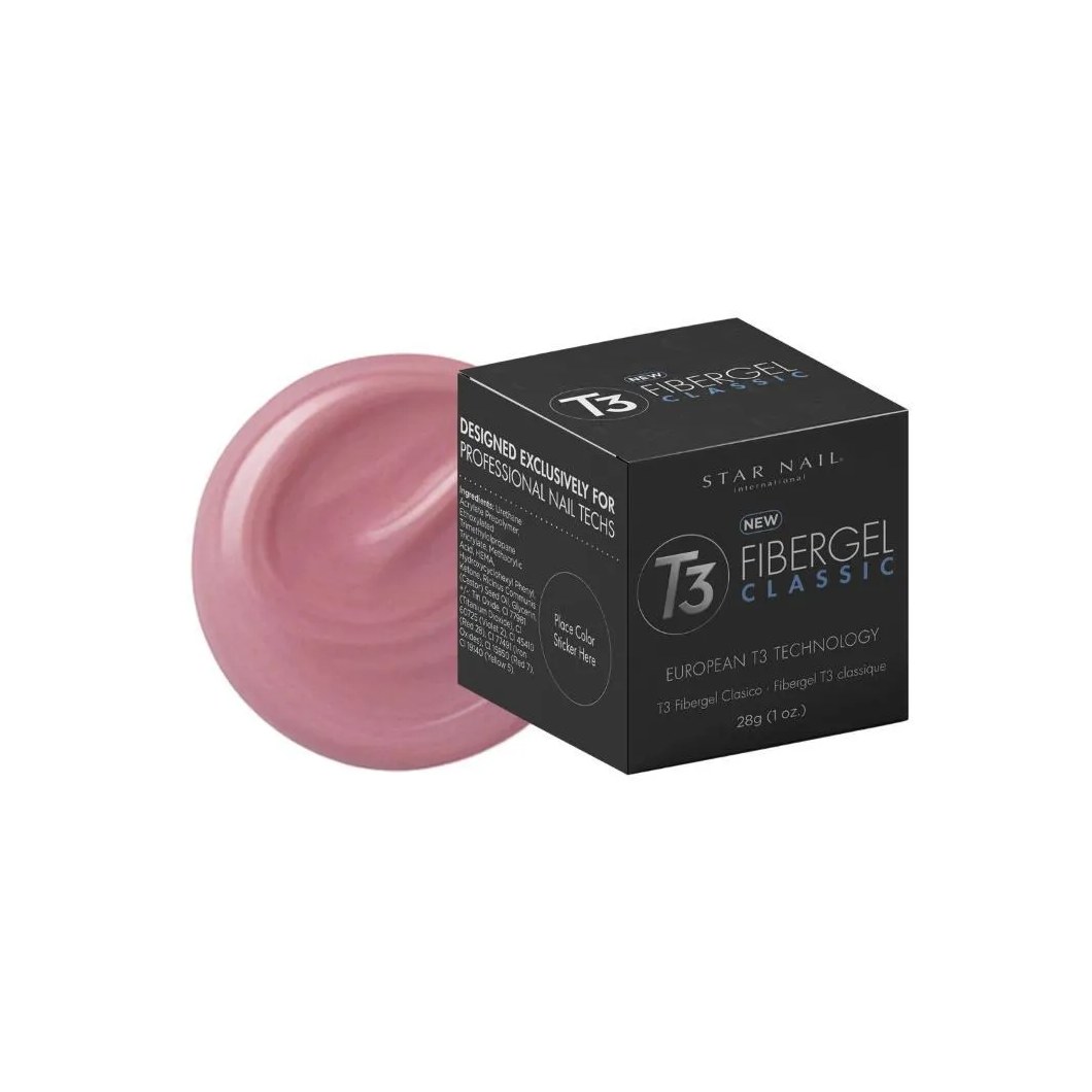 Gel Fibra Cuccio T3 Fibergel Natural Pink Estruturação e Resistência 28 G