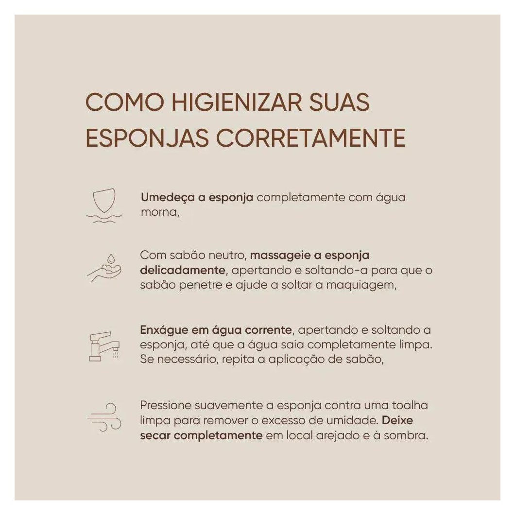 Esponja de Maquiagem Mascavo Pro Blender Big Precision 1 unidade